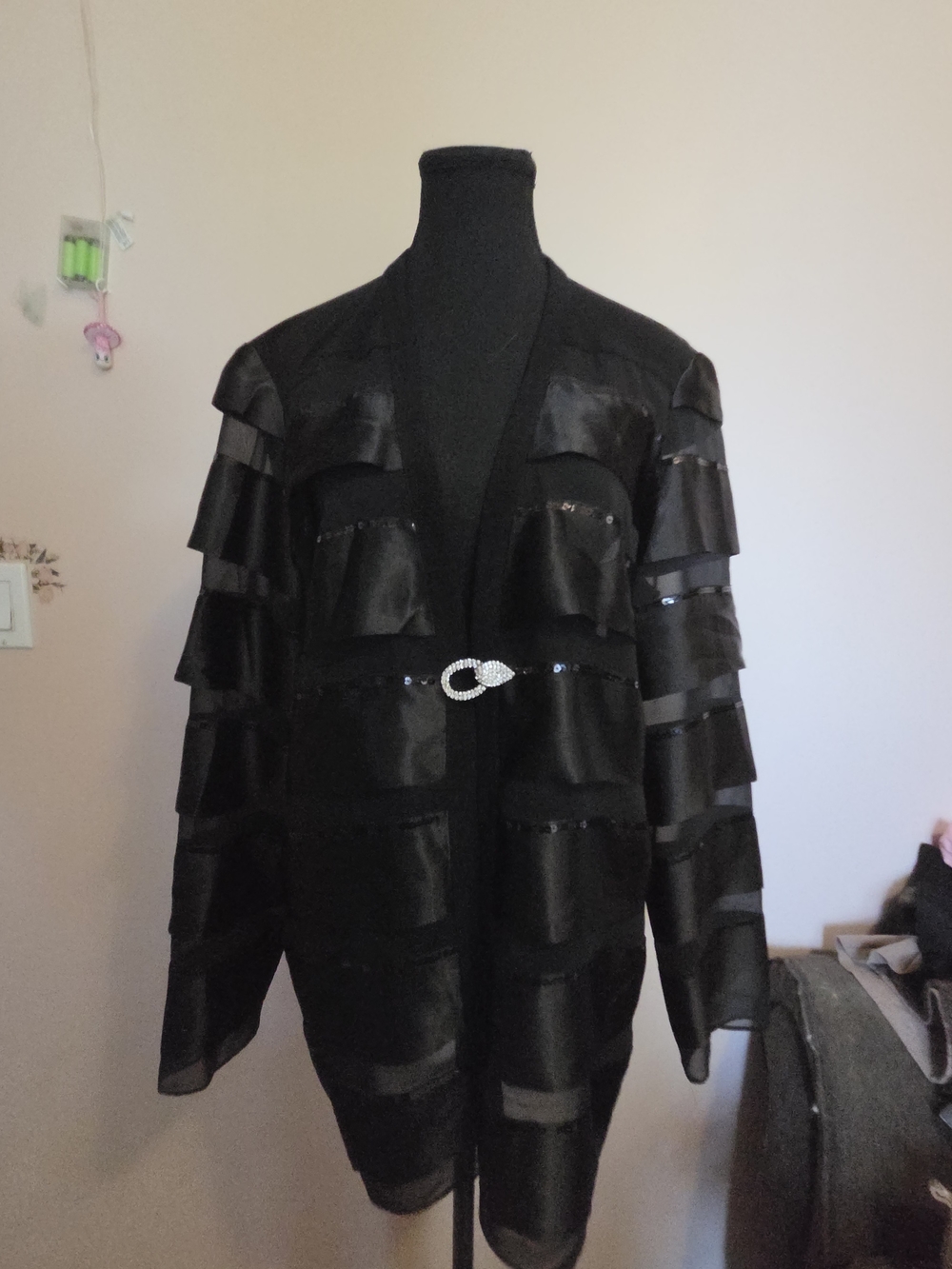 Joseph Ribkoff Sequin Trim Color Block Jacket XL - Picture 13 of 14